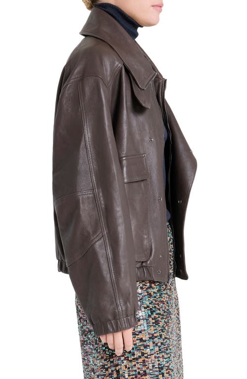 Twp Hunter Leather Jacket In Brown