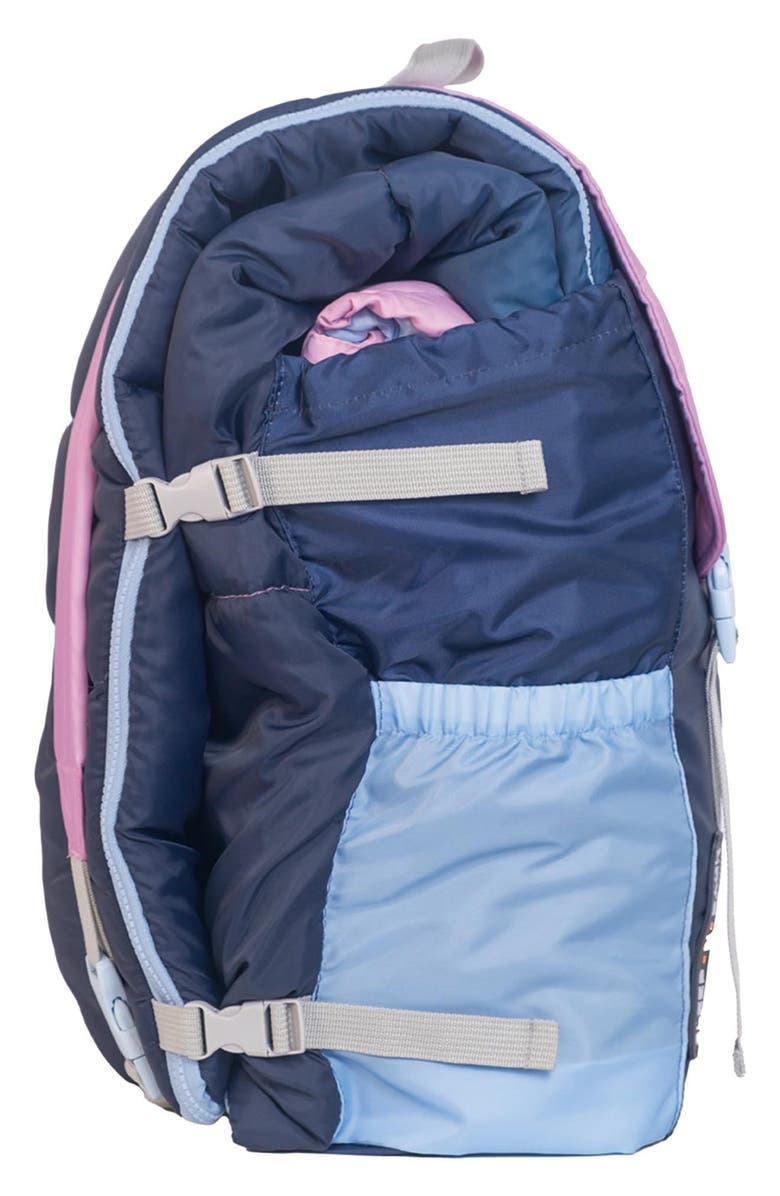 mimish Kids' Sleep-n-Pack Sleeping Bag Backpack, Alternate, color, Blue/ Pink Ombre