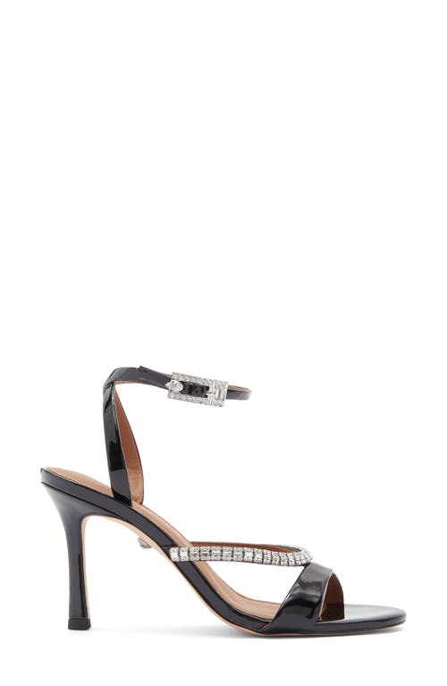 Kurt Geiger London Crystal Embellished Patent Ankle Strap Sandal In Multi