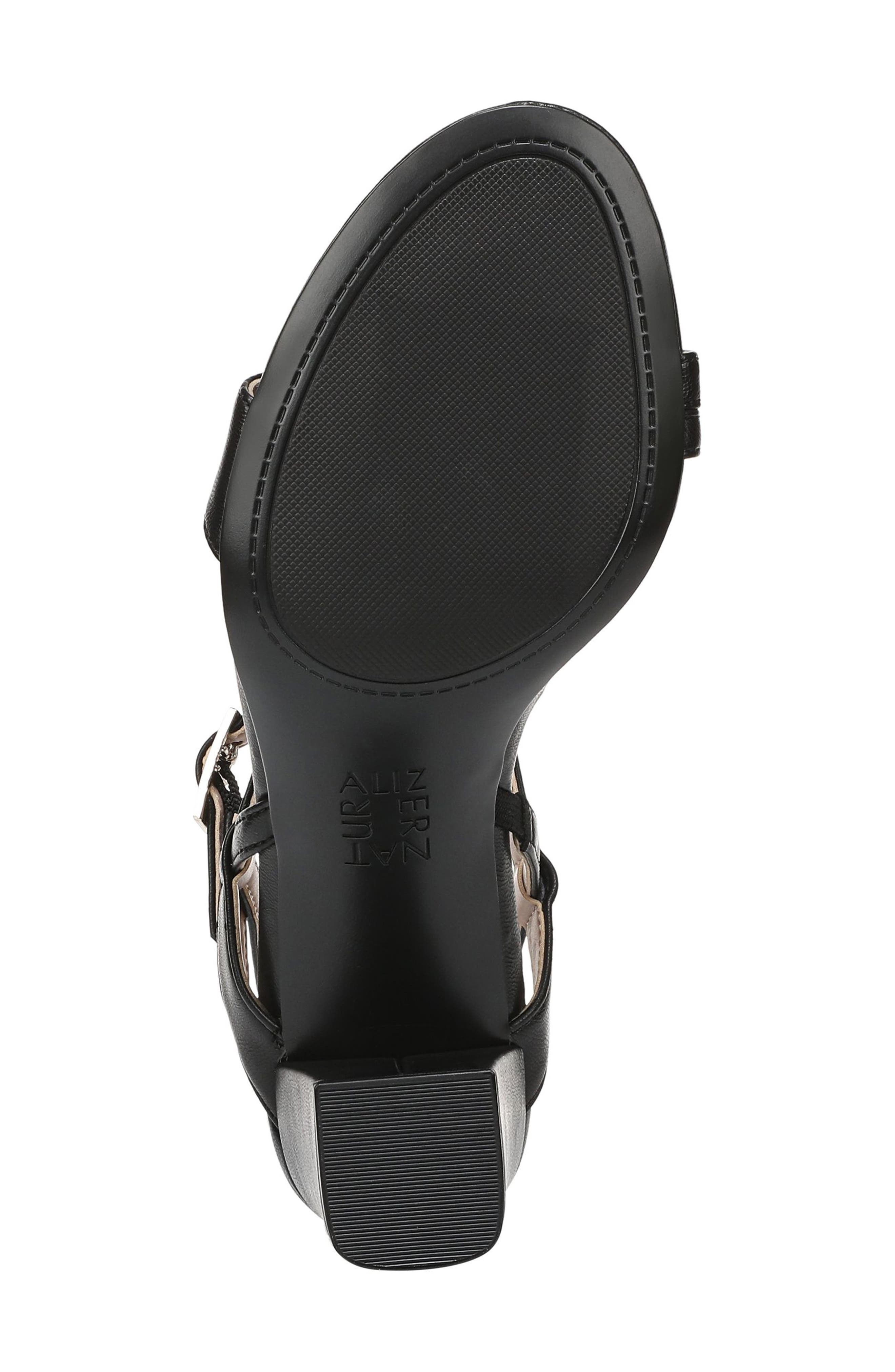 Hara Sandal, Alternate, color, BLACK FAUX LEATHER