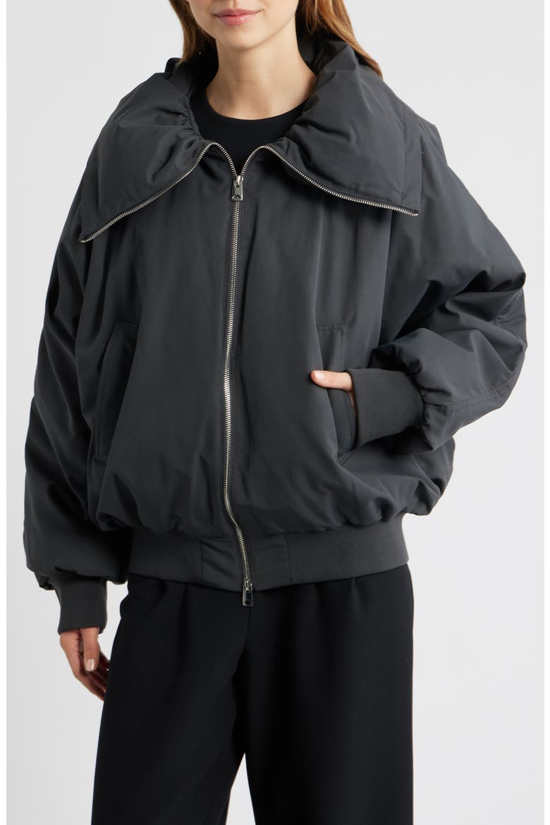 Alina Bomber Jacket, Alternate, color, GREY