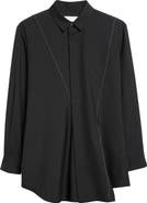 Sacai Suiting Fabric Button-Up Shirt