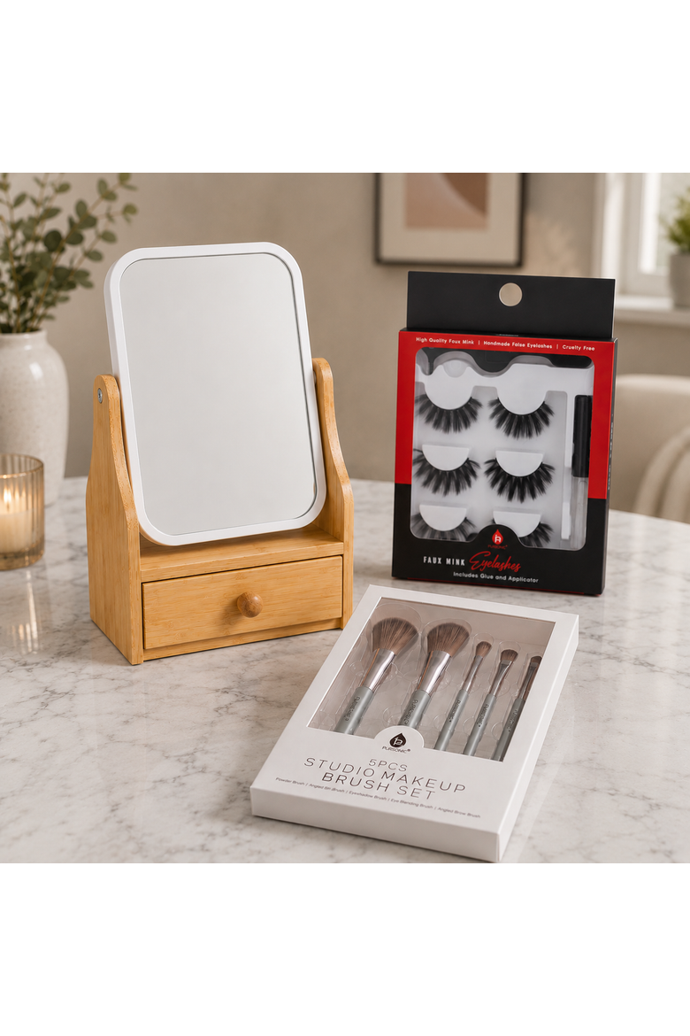 Glamour Essentials Bundle 3 piece set, Alternate, color, Beige