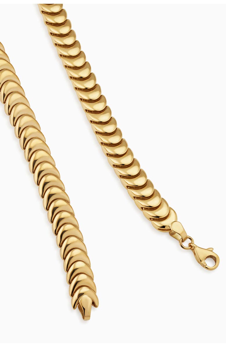 Oradina 14K Gold Bold Cobra Bracelet, Alternate, color, Yellow Gold