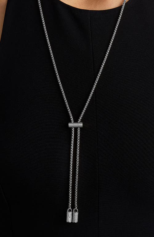 Dean Davidson Juliette Pavé Lariat Necklace In Silver