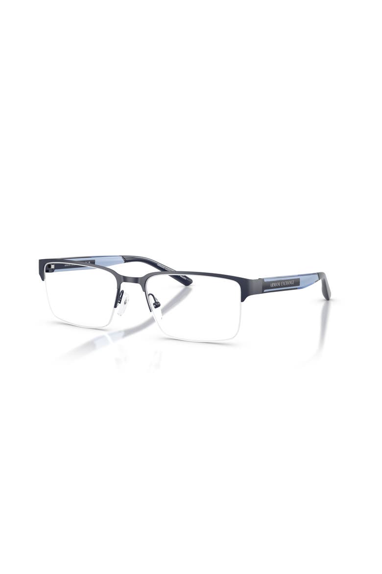 55mm Rectangle optical glasses, Main, color, Blue