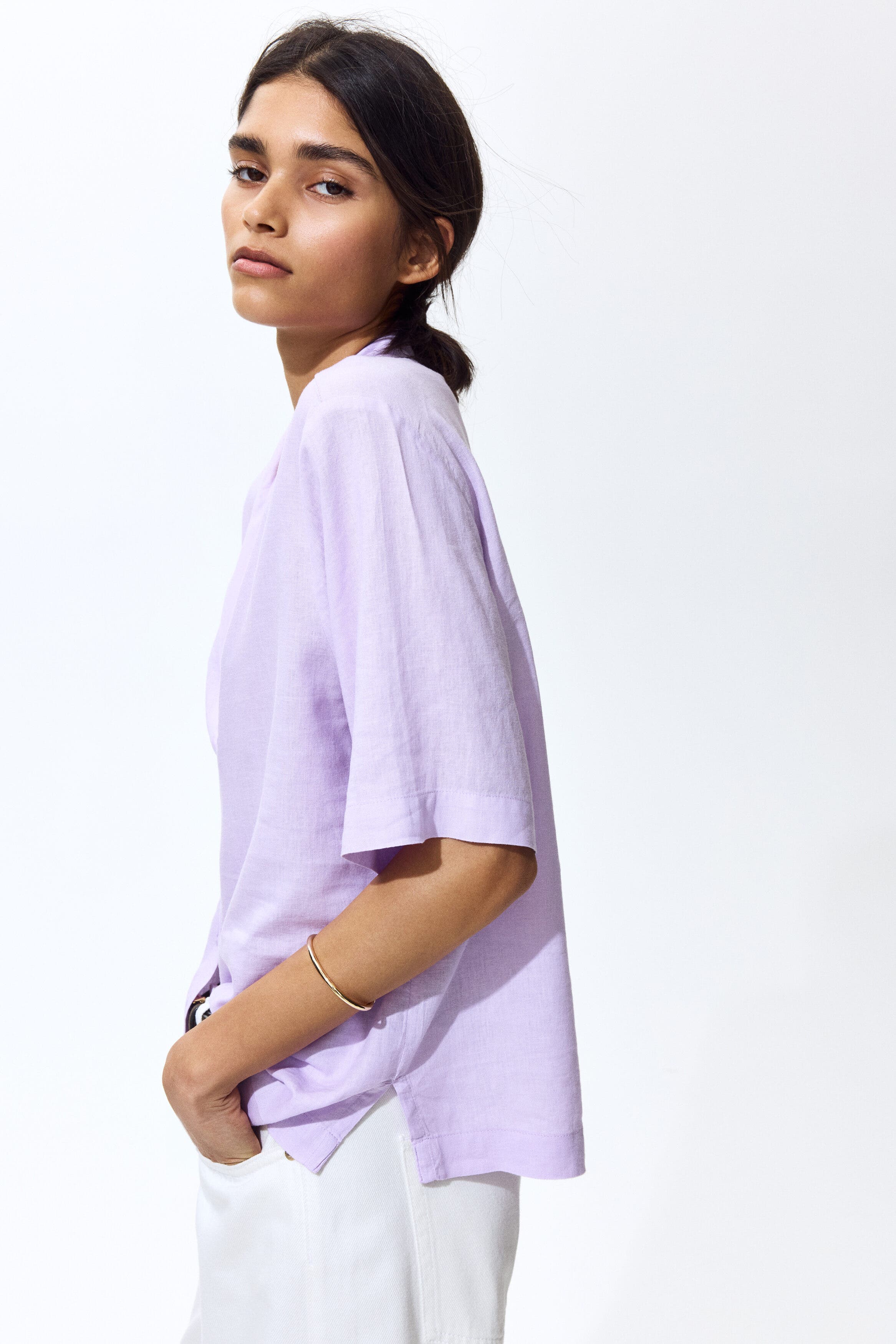 Linen-blend Resort Shirt - image 2
