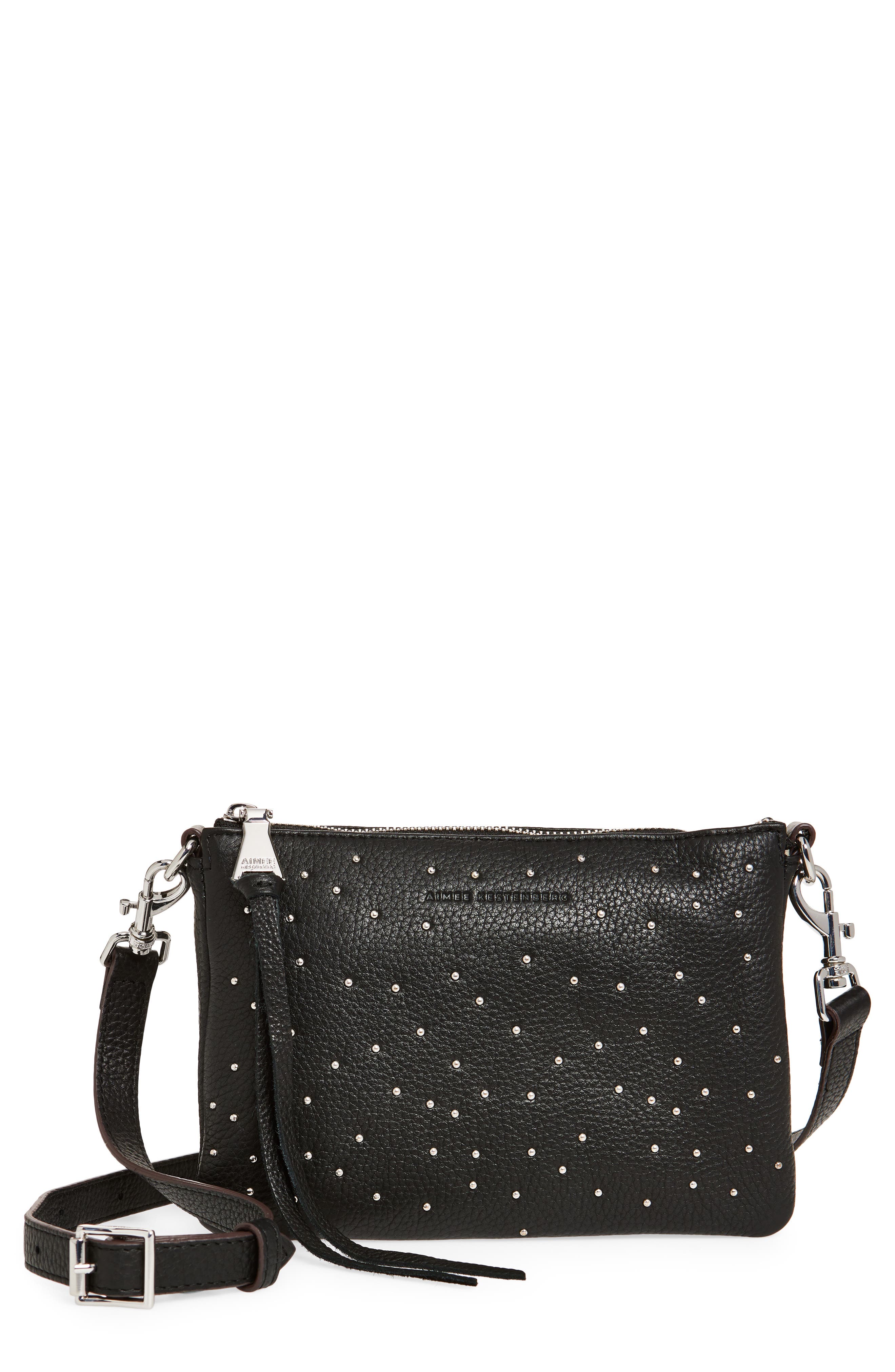 AIMEE Madrid Studded Crossbody Bag, Main, color, 