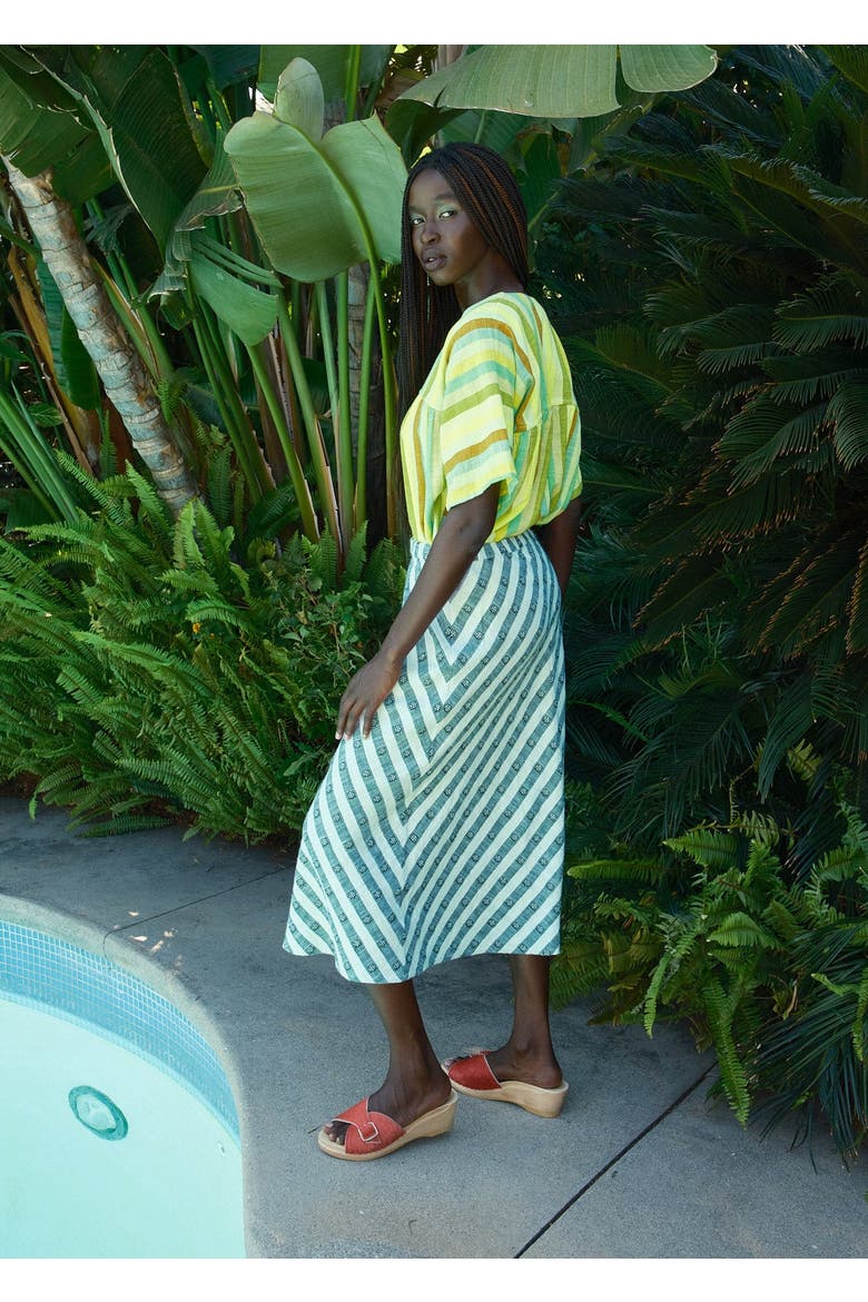 Tess Bias Slip Skirt, Alternate, color, Sketch