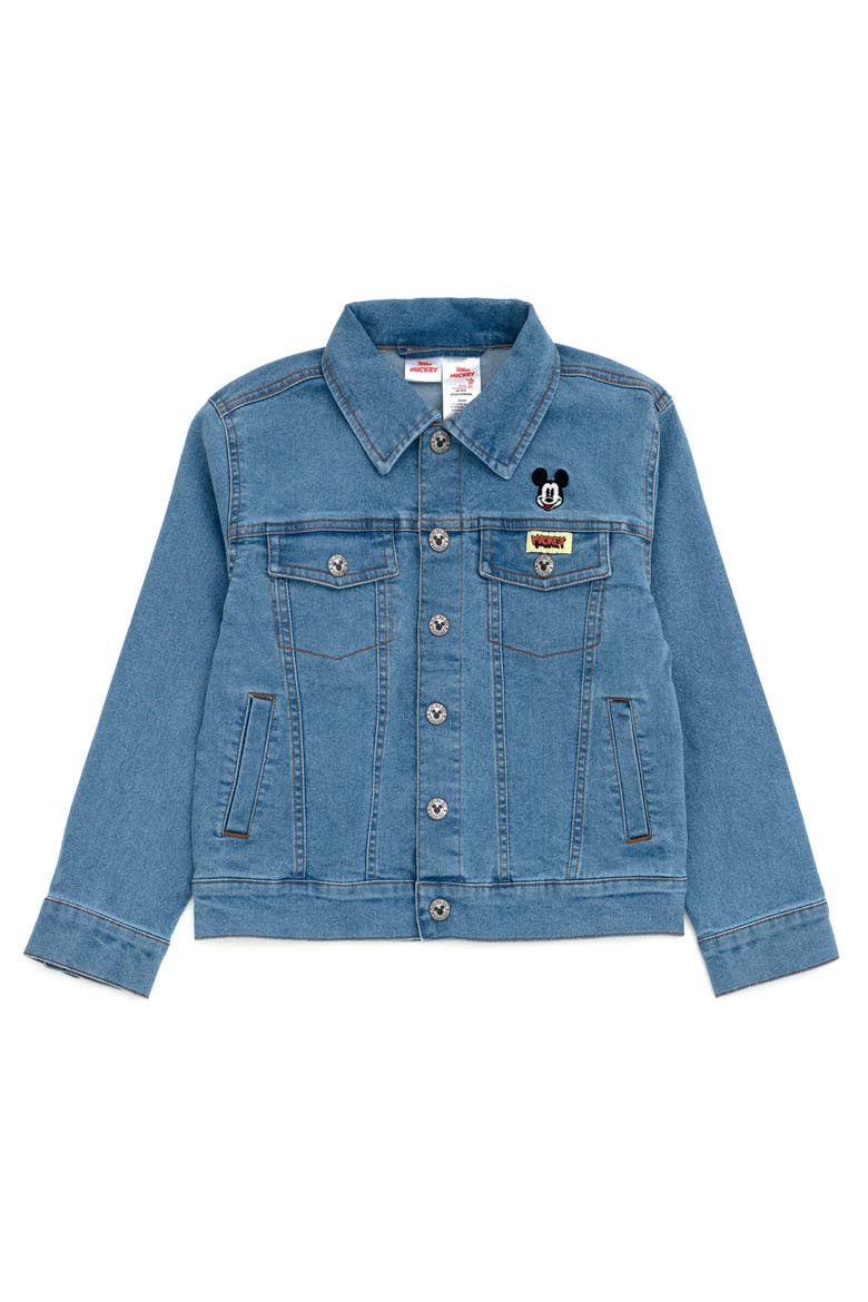 Mickey Mouse Denim Jacket Overalls and Pants, Main, color, Mickey Mouse Blue