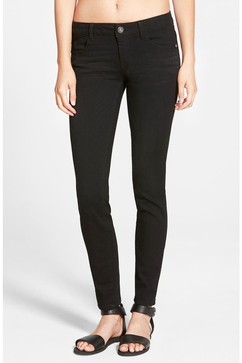 Stretch Skinny Jeans, Main, color, BLACK