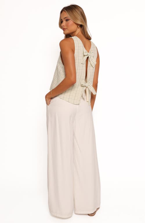 Petal And Pup Petal & Pup Selva Bow Back Sleeveless Top In Neutral
