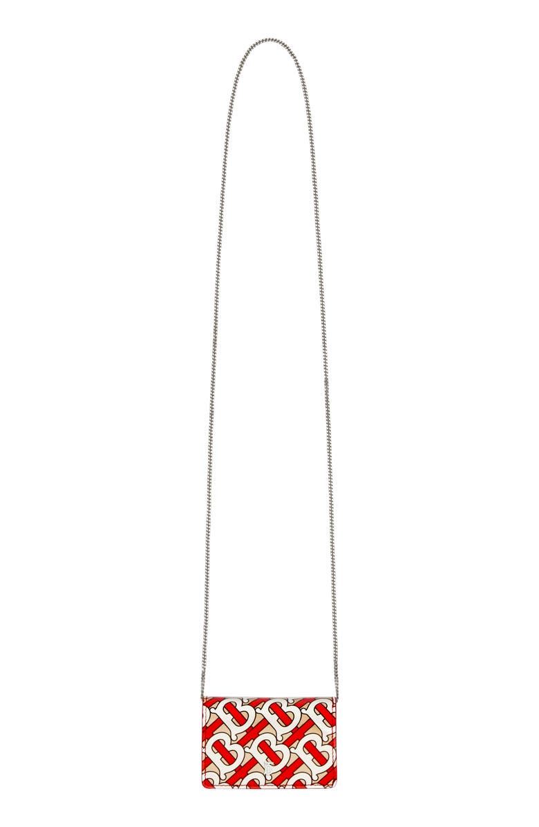 Burberry Jessie TB Monogram Print Card Case, Alternate, color,