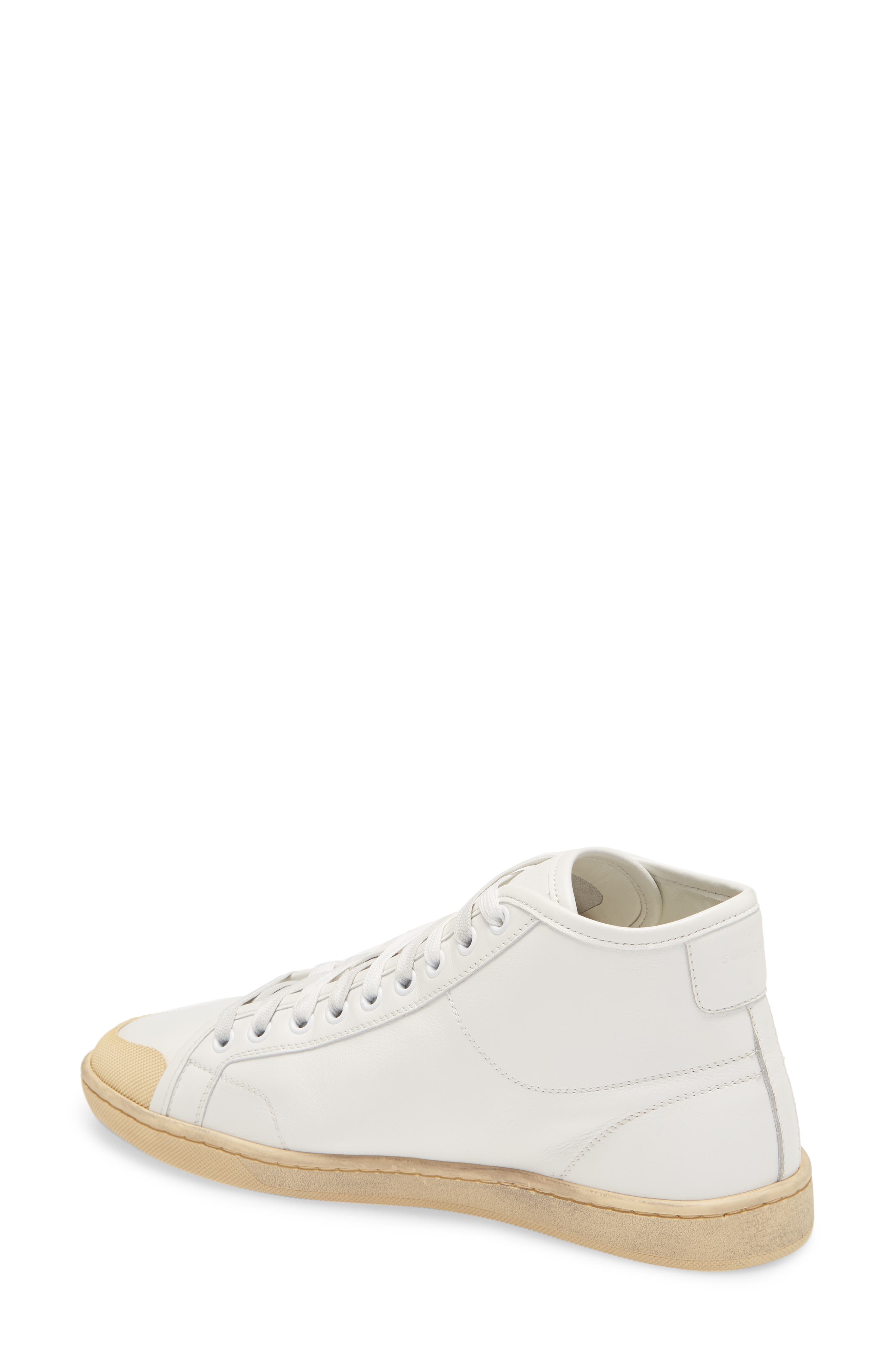 Saint Laurent Court Classic Mid Top Sneaker, Alternate, color, 