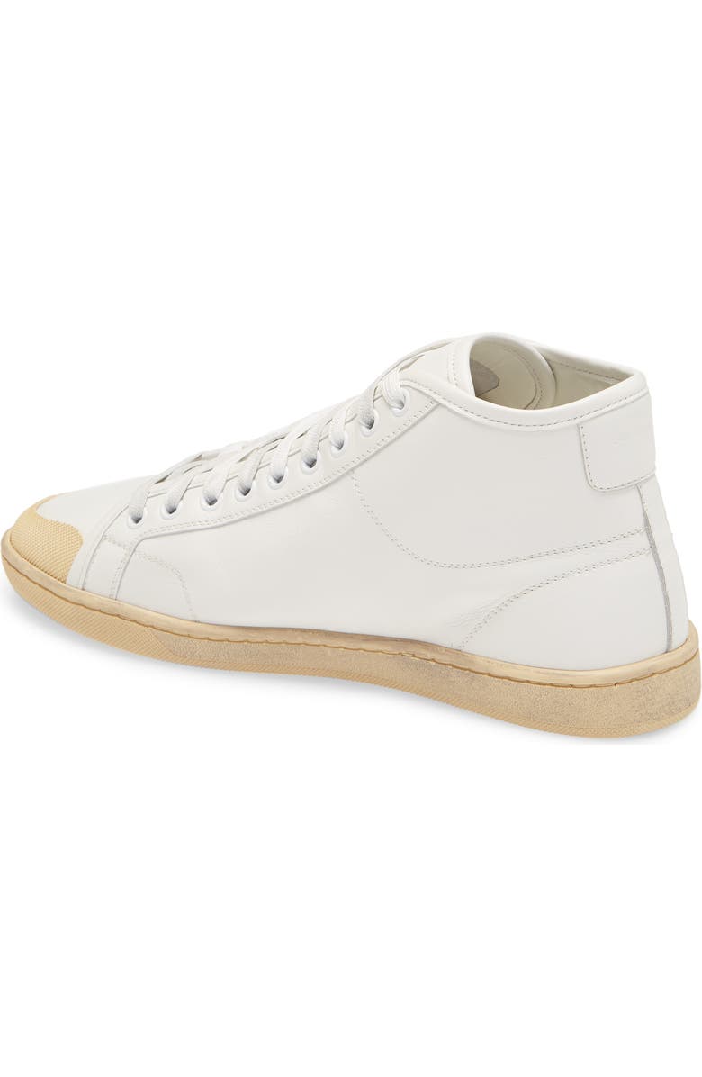Saint Laurent Court Classic Mid Top Sneaker, Alternate, color,