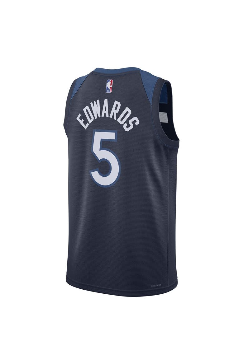 Unisex Nike Anthony Edwards Navy Minnesota Timberwolves Swingman Jersey - Icon Edition, Alternate, color, Navy