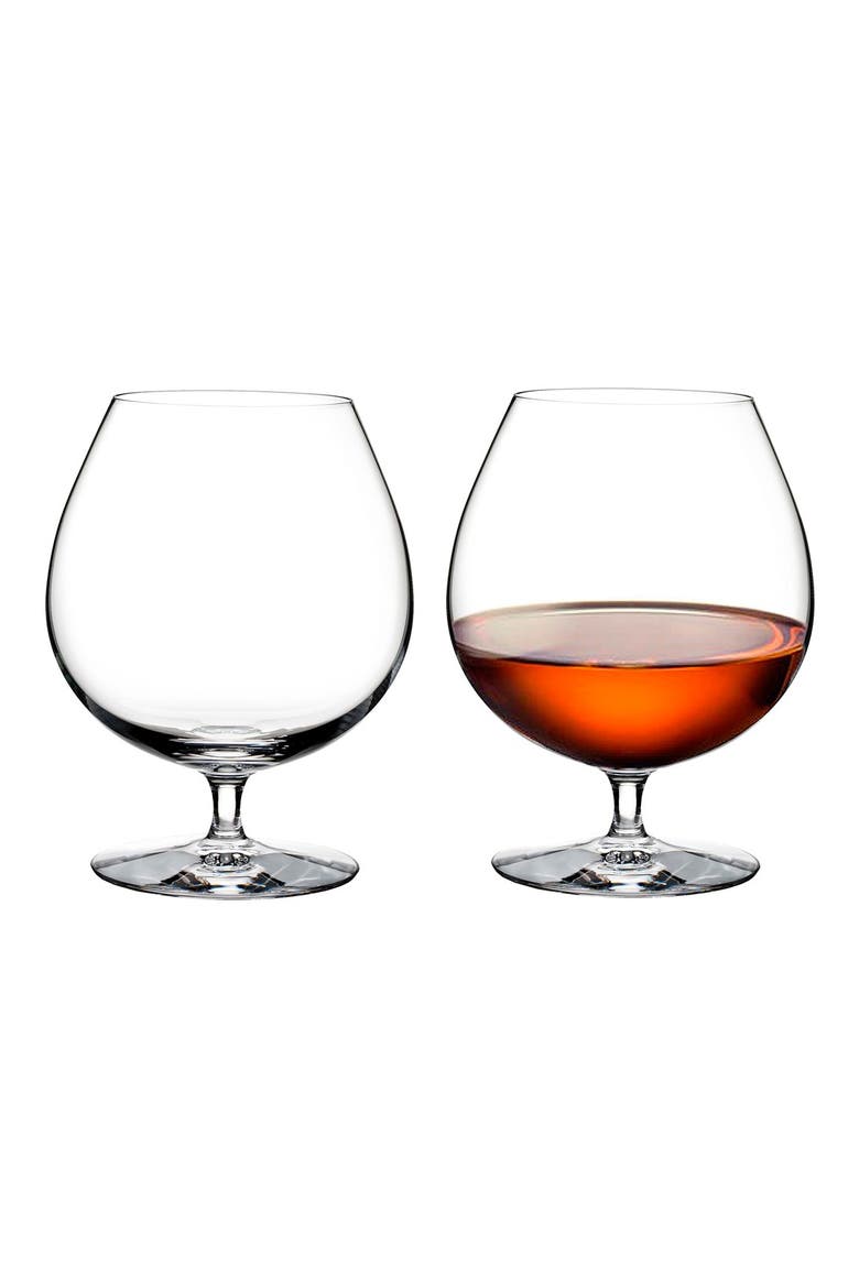 'Elegance' Fine Crystal Brandy Glasses, Alternate, color, CLEAR