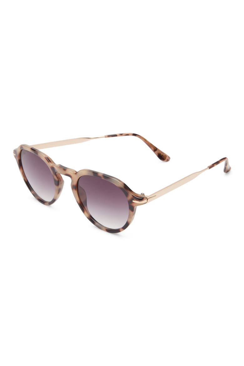 Gradient Round Sunglasses, Alternate, color, OATMEAL