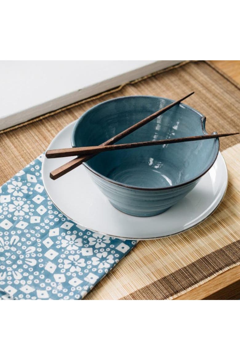 Chopsticks & Blue Bowl Set, Alternate, color, Blue