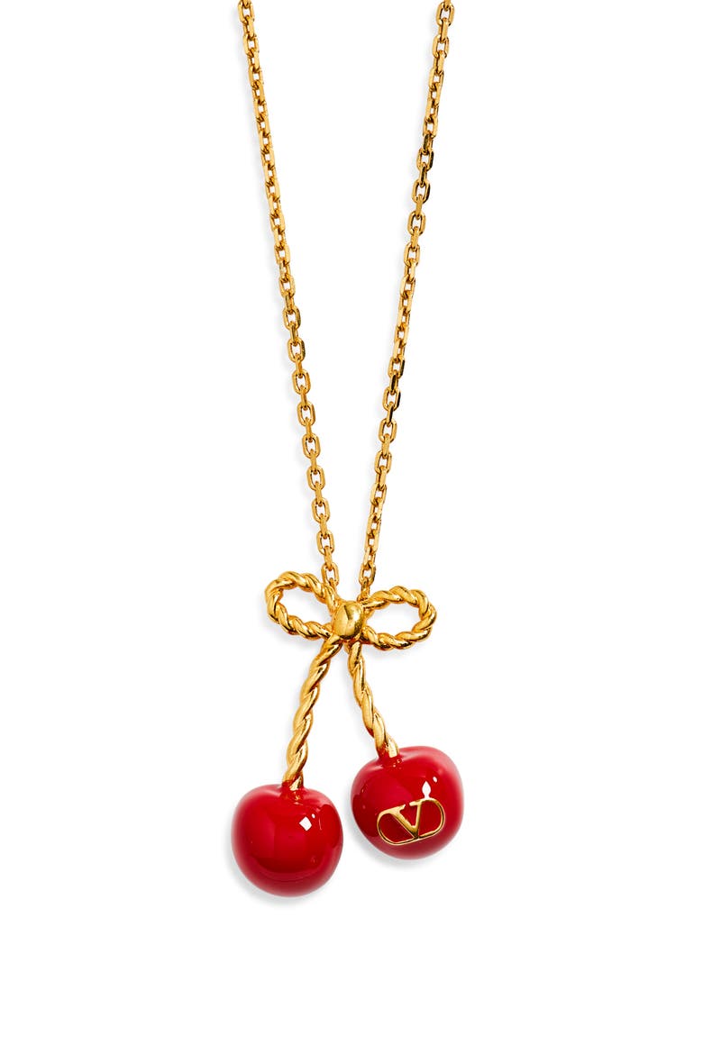 Chez Valentino Cherryfic Pendant Necklace (Women) | Nordstrom
