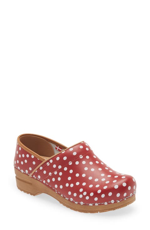 Roxbury Polka Dot Clog (Women)
