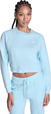 Converse Star Chevron Cropped Crewneck