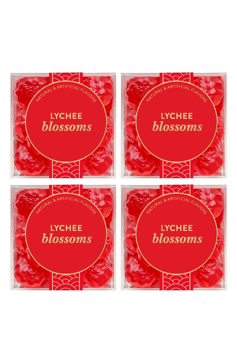 sugarfina Lychee Blossoms Set of 4 Candy Cubes, Main, color, 