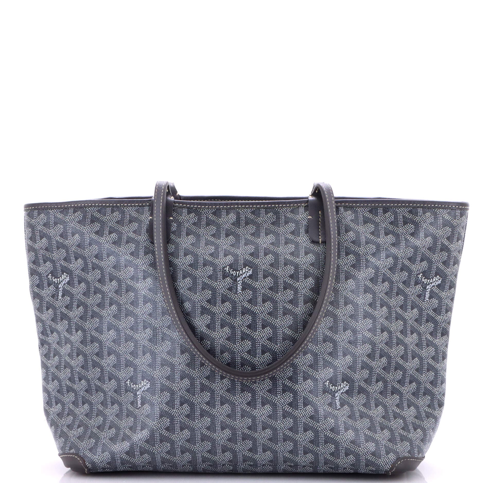 Pre-Owned Goyard Artois Tote Coated Canvas PM, Main, color, Gray