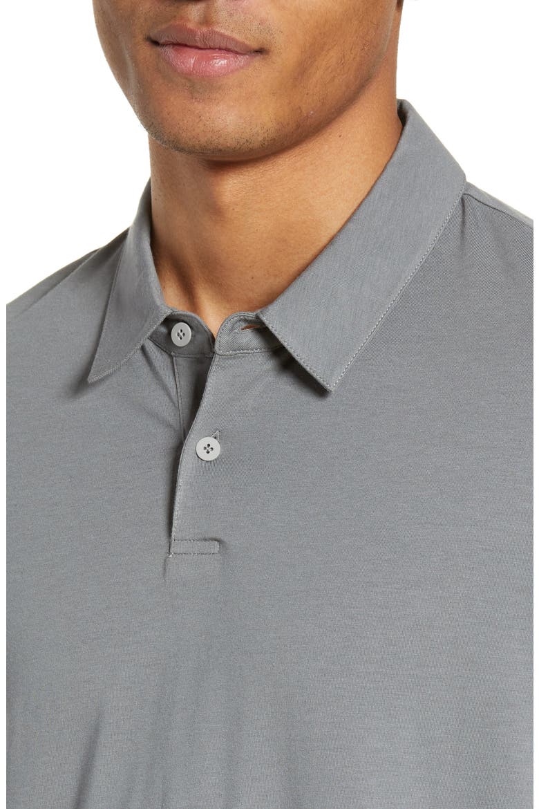 Burke Slim Fit Polo, Alternate, color, DAWN GREY