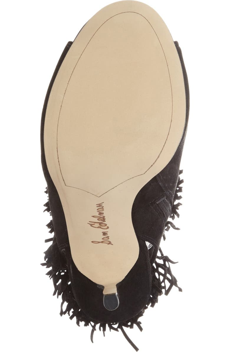Sam Edelman 'Arizona' Fringe Open Toe Bootie, Alternate, color,
