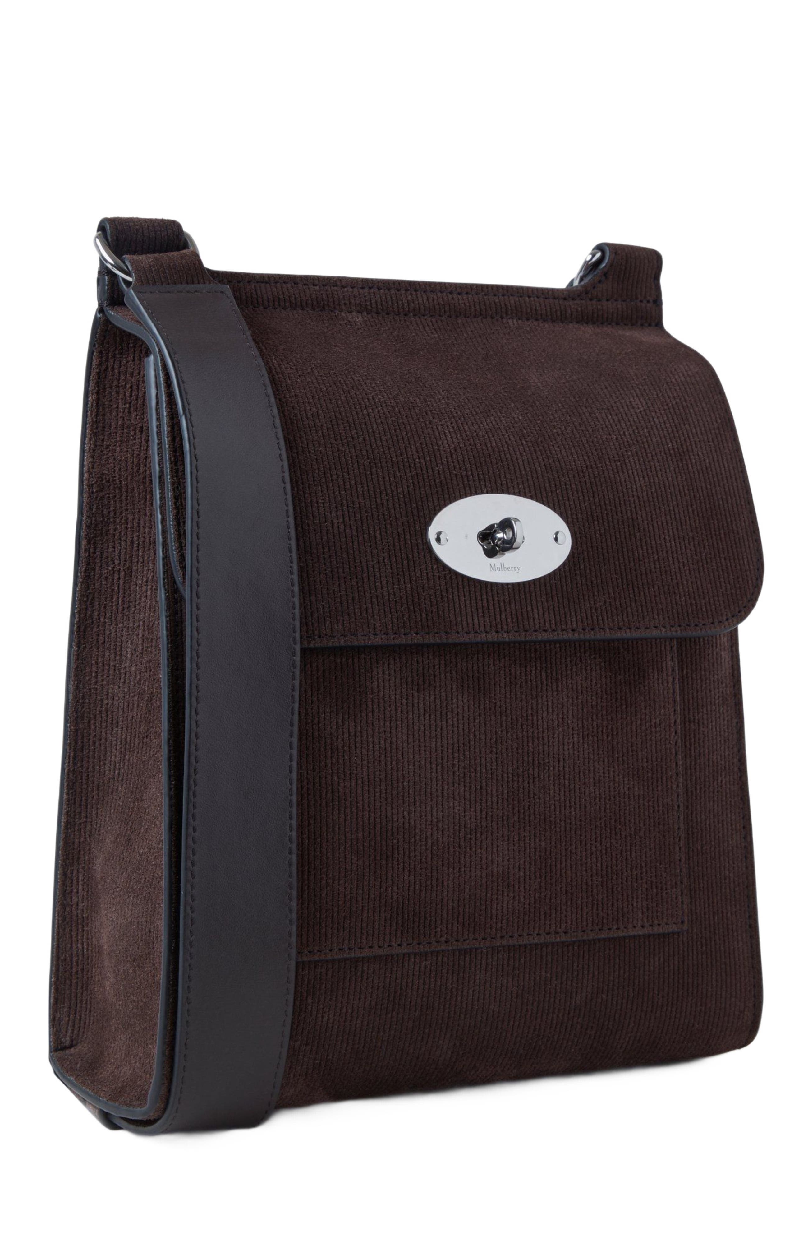 Mulberry Antony Crossbody Bag Corduroy Suede, Alternate, color, 