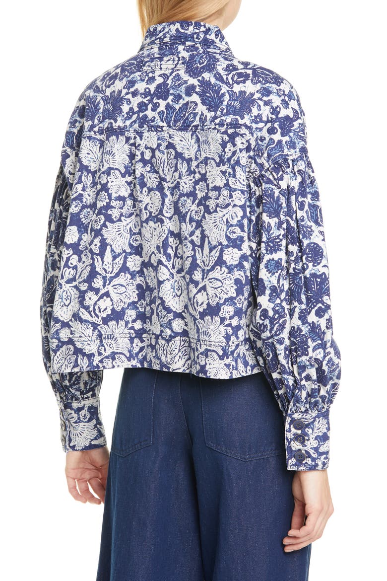 Griffin Floral Denim Jacket, Alternate, color, FLORAL PATCHWORK
