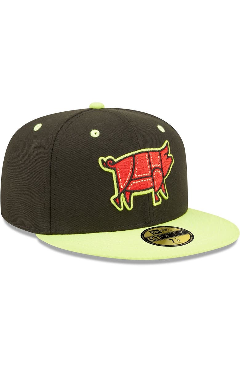 New Era Men's New Era Black/Green Chicharrones de Columbia Copa De La Diversion 59FIFTY Fitted Hat, Alternate, color, Black