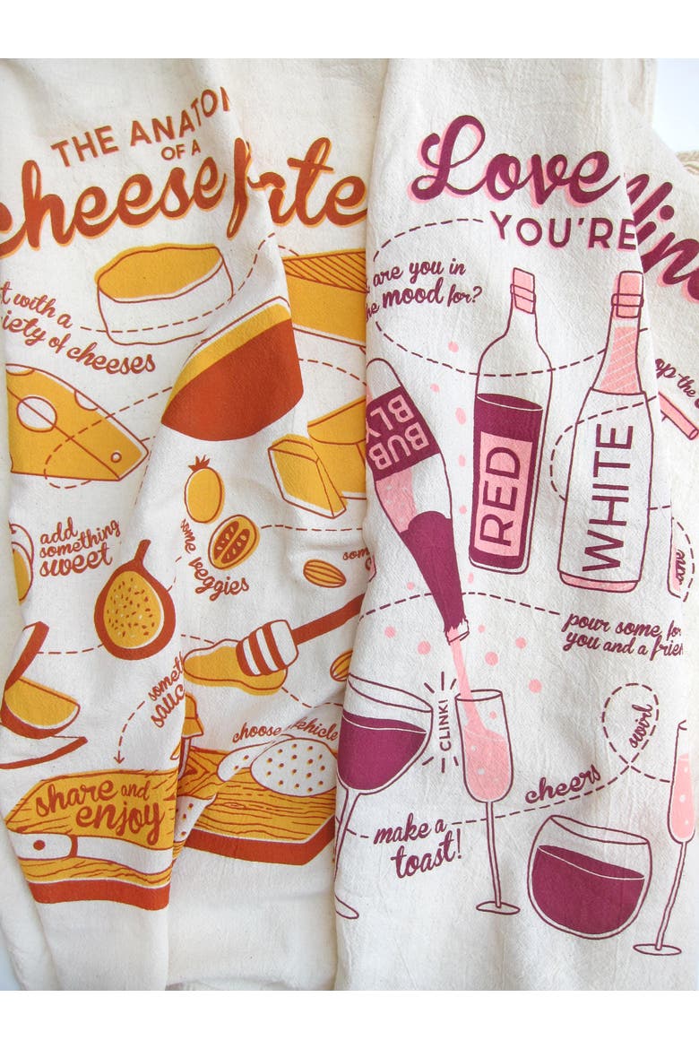 Perfect Pairing - Dish Towel Set of 2, Alternate, color, No Color