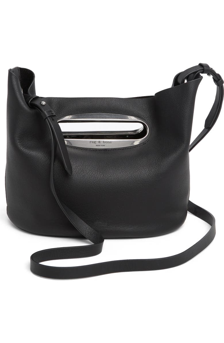 rag & bone Belize Leather Clutch, Alternate, color,