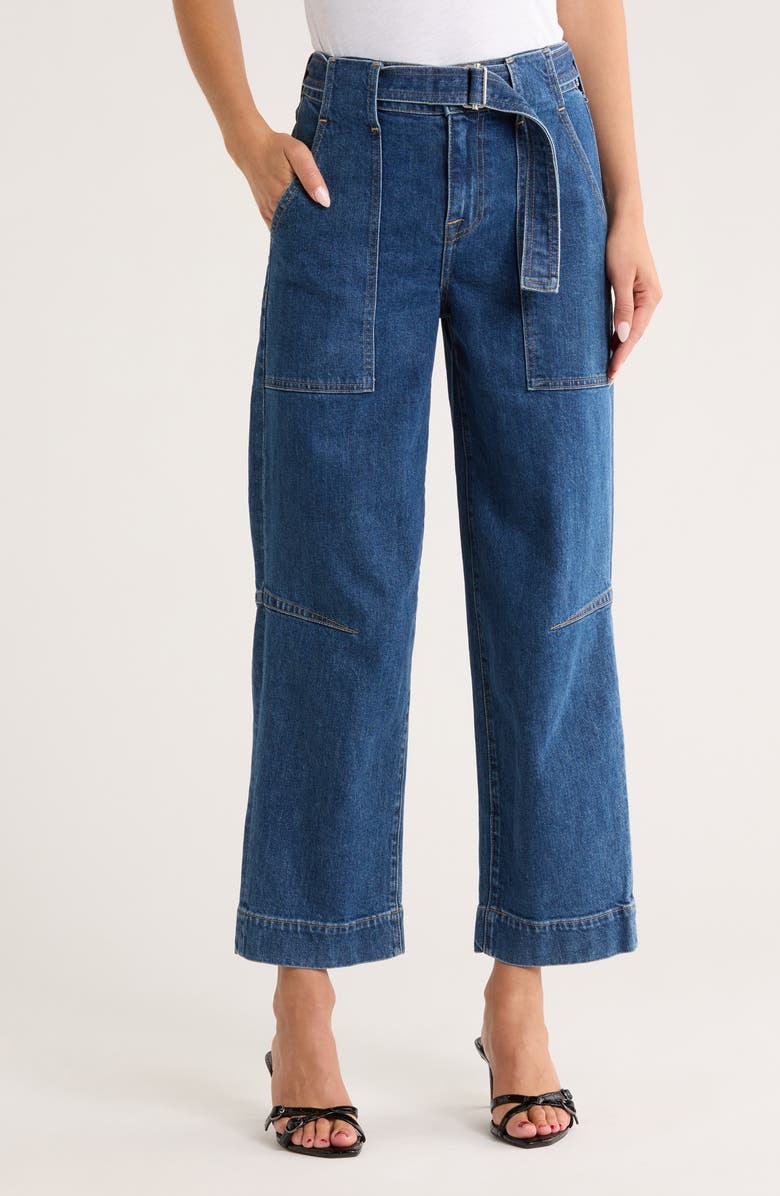 Simkhai Jenny Belted Crop Pants, Main, color, 