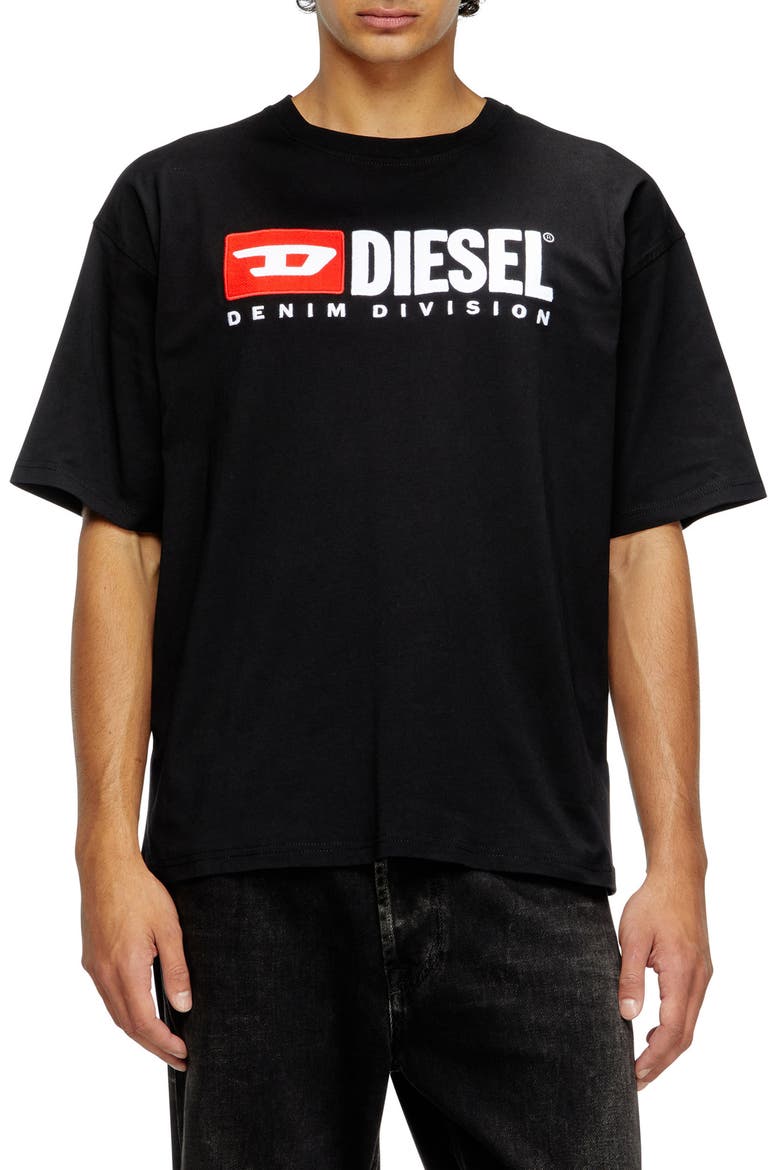 T-Boxt-Div Relaxed Logo T-Shirt, Main, color, DEEP/ BLACK