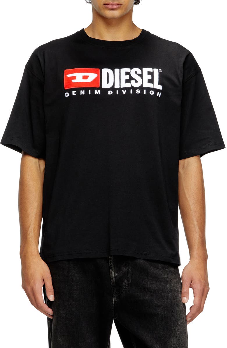 DIESEL<sup>®</sup> T-Boxt-Div Relaxed Logo T-Shirt, Main, color, Deep/ Black