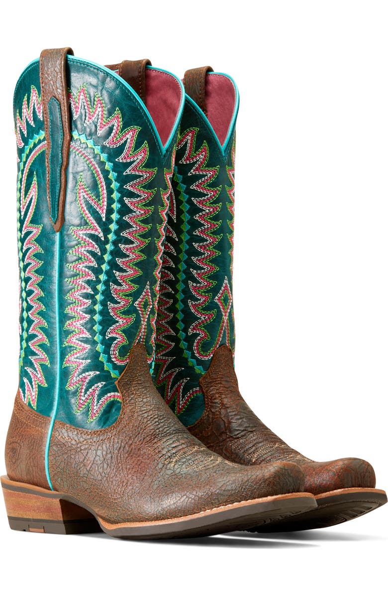 Ariat Derby Monroe Western Boot, Alternate, color, Brown