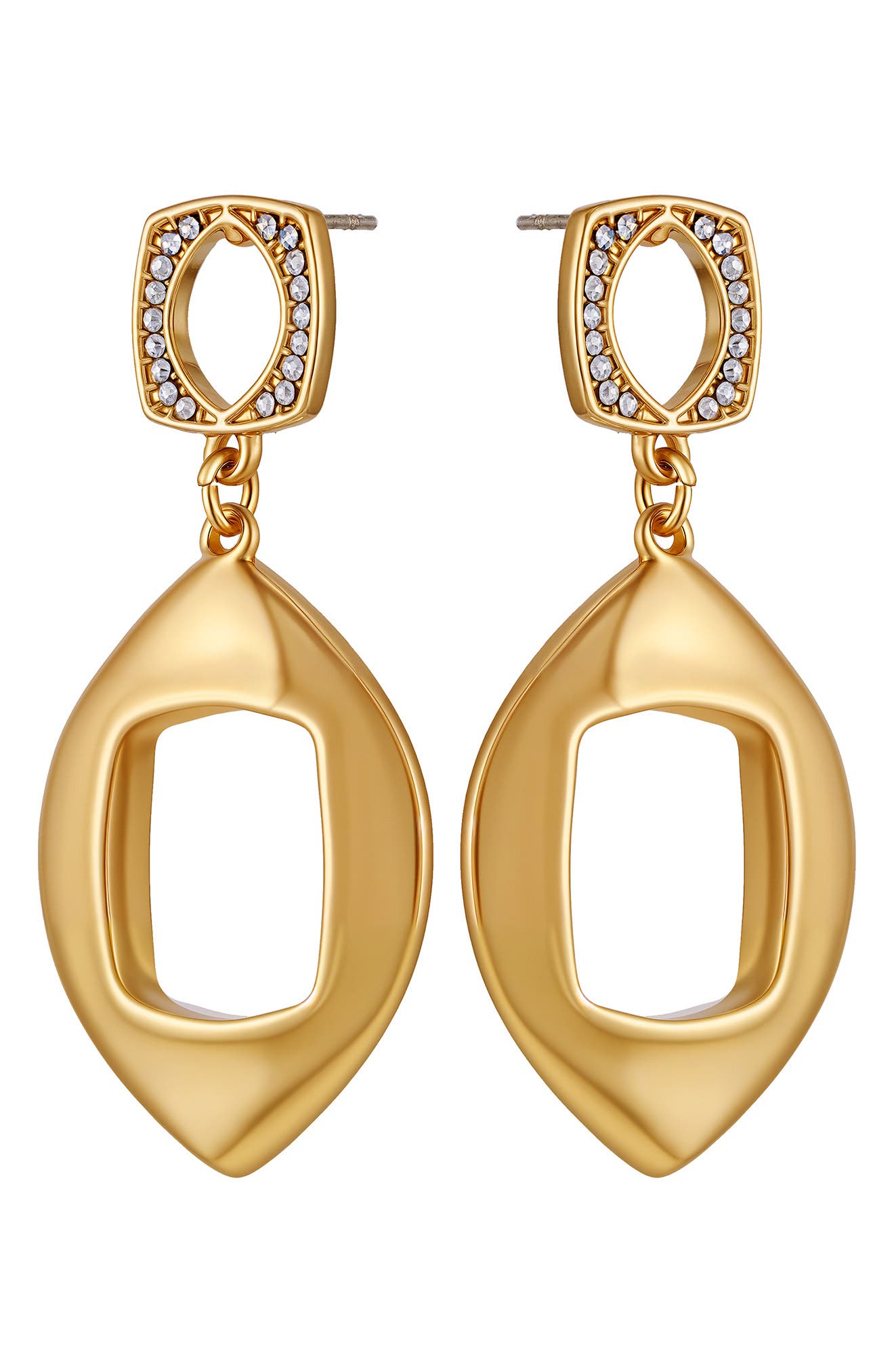 Vince Camuto Pavè Double Drop Earrings