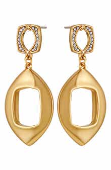 Vince Camuto Pavè Double Drop Earrings