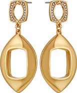 Vince Camuto Pavè Double Drop Earrings