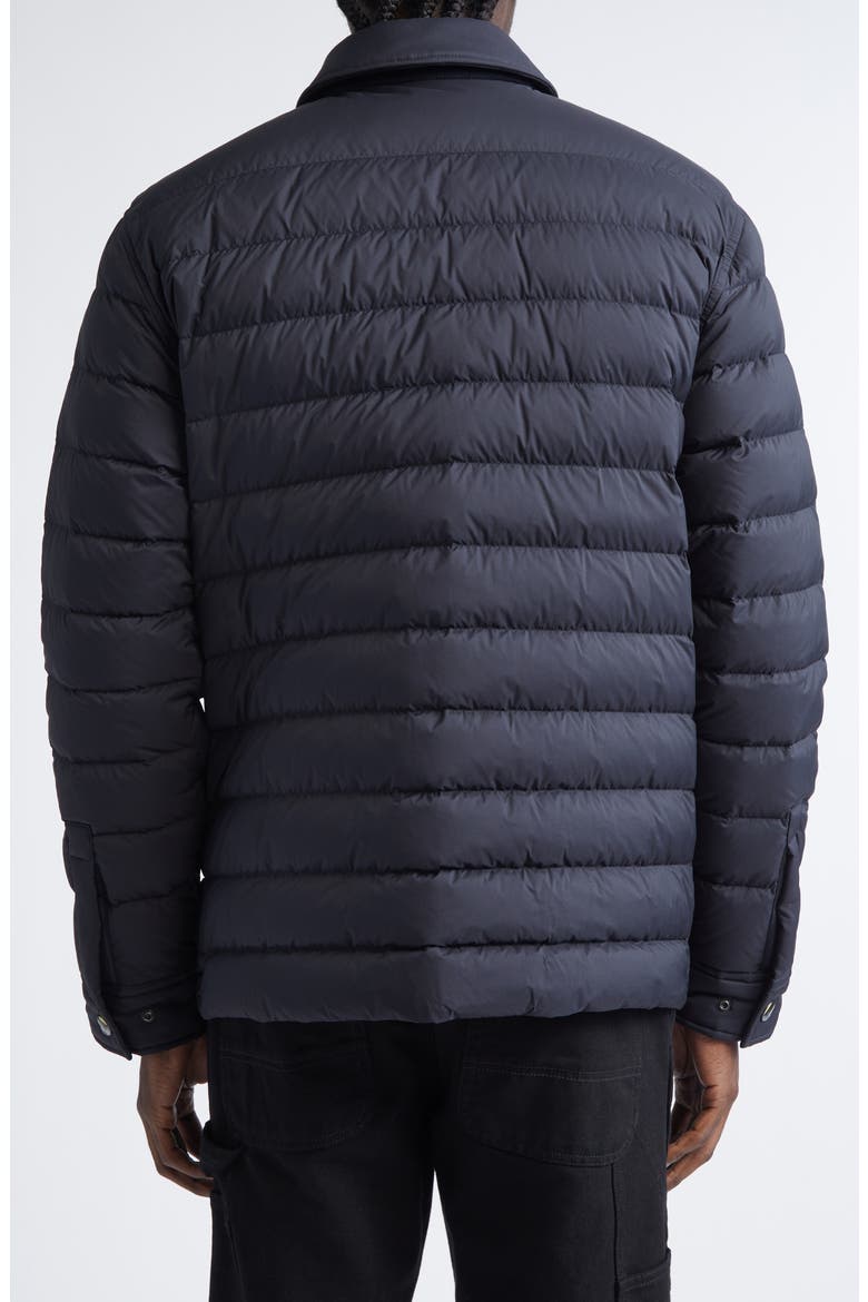 Shea Quilted Down Overshirt, Alternate, color, BLACK