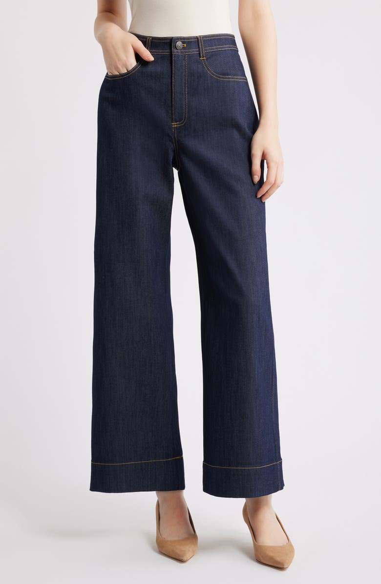 Cinq à Sept Betsy Wide Leg Jeans, Main, color, Indigo