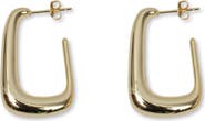 Argento Vivo Sterling Silver Square Hoop Earrings