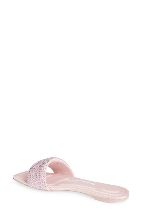 Alexander Wang Vy Crystal Embellished Slide Sandal In Pink
