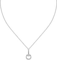 Gucci Pavé Diamond Horsebit Pendant Necklace