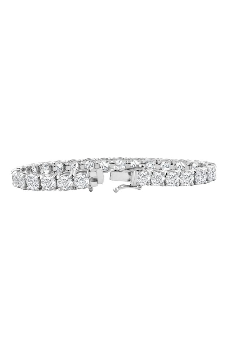 Bliss Diamond 20 Ct Lab Grown Diamond Tennis Bracelet 14k Gold 7", Alternate, color, 14K White Gold