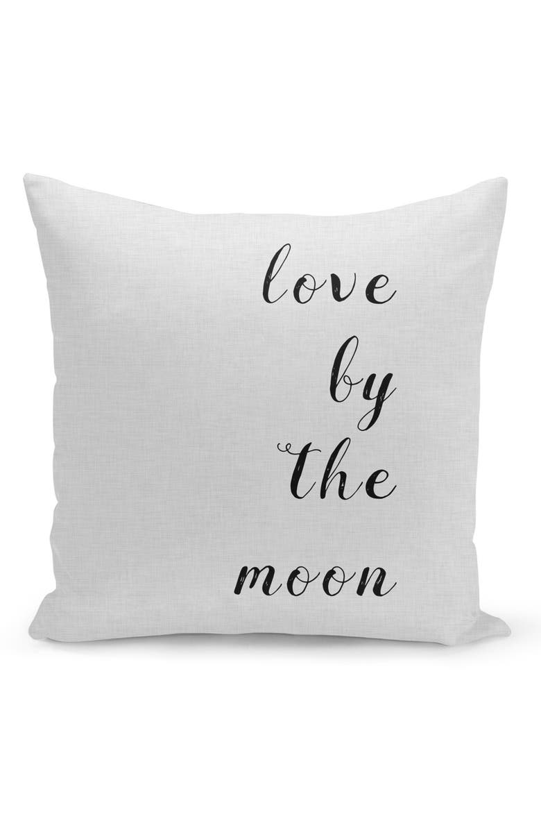 CURIOOS Love By The Moon Throw Pillow, Main, color,