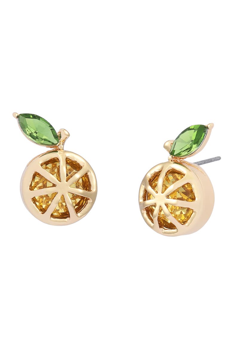 Lemon Stud Earrings, Main, color, YELLOW